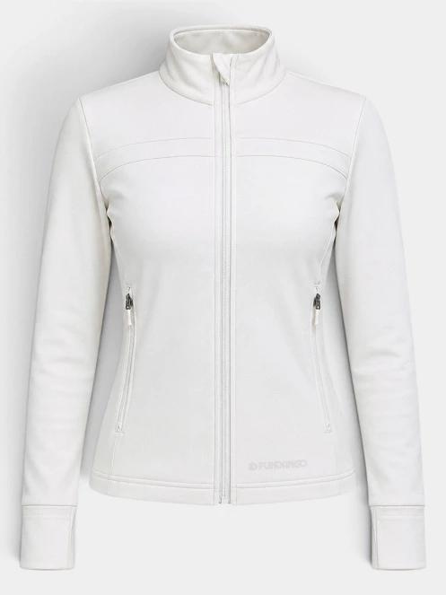 Fundango Flow Thermo Zip Up női hosszú ujjú sport póló homok színben 8