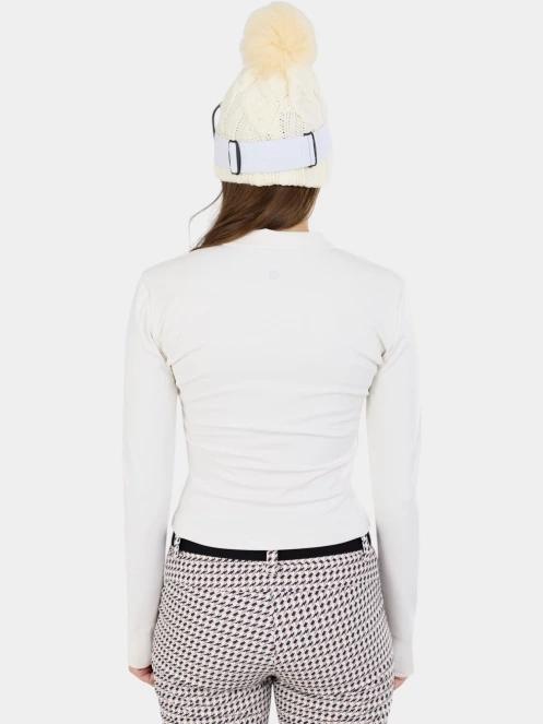 Fundango Flow Thermo Zip Up női hosszú ujjú sport póló homok színben 3