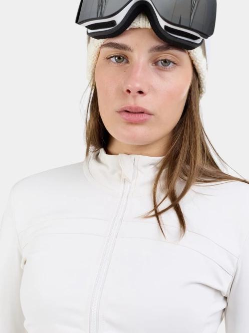 Fundango Flow Thermo Zip Up női hosszú ujjú sport póló homok színben 6