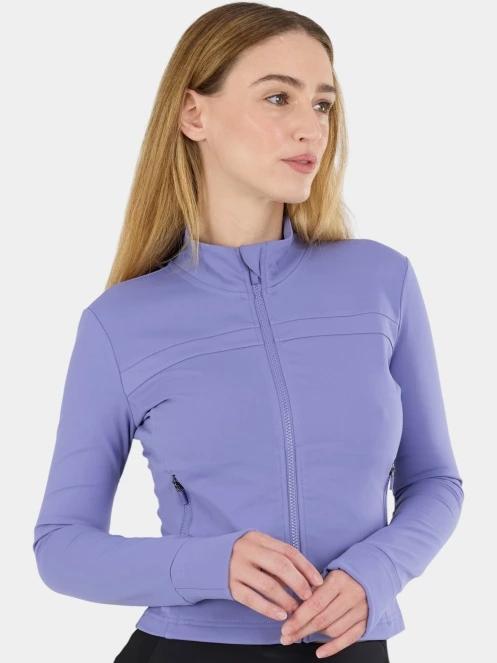 Fundango Flow Thermo Zip Up női hosszú ujjú sport póló lila színben 6