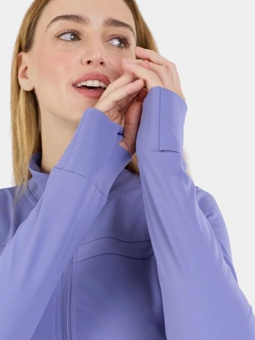 Fundango Flow Thermo Zip Up női hosszú ujjú sport póló lila színben 7