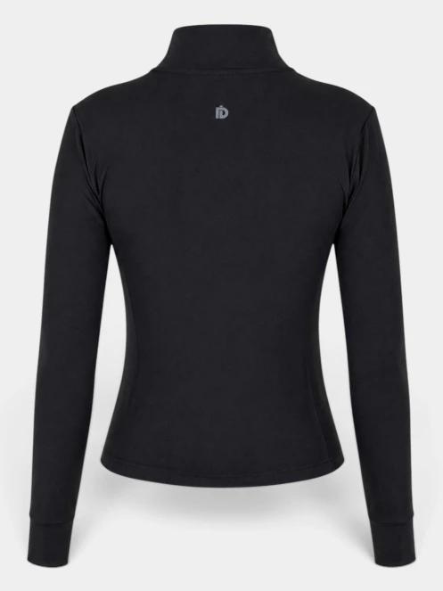 Fundango Flow Thermo Zip Up női hosszú ujjú sport póló fekete színben 11