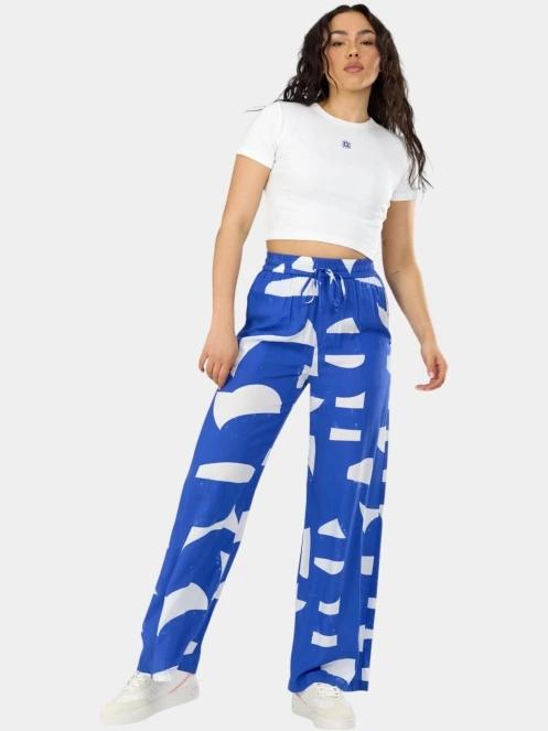 Fundango Poppy Pants női nyári nadrág kék színben 4