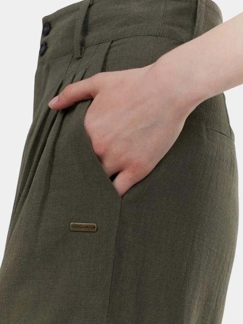 Fundango Piper Pants női nyári nadrág oliva színben 6