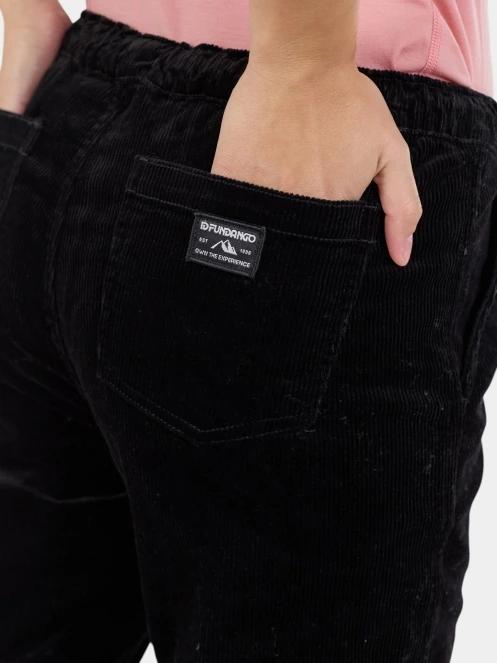 Fundango Lorna Corduroy Pants női hosszú nadrág fekete színben 5
