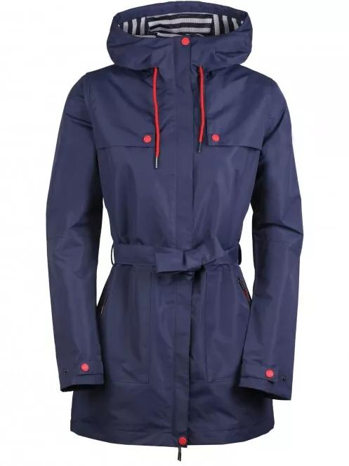 Fundango Regina Waterproof Trench Jacket női esőkabát sötétkék színben 5