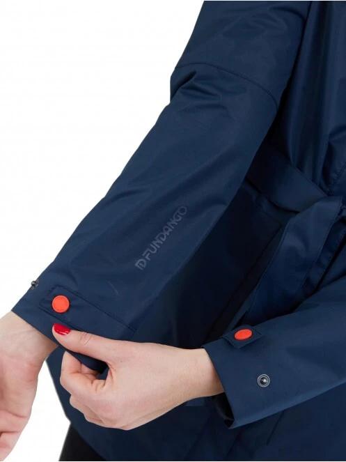 Fundango Regina Waterproof Trench Jacket női esőkabát sötétkék színben 5