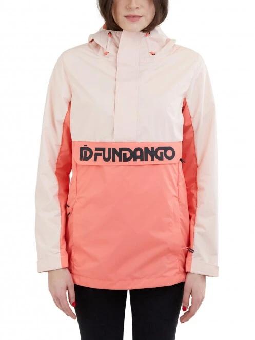 Fundango Betula Logo Anorak női esőkabát rózsaszín színben 2