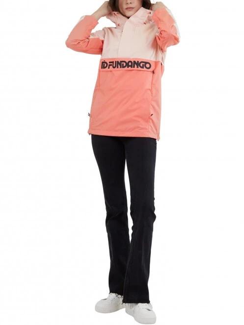 Fundango Betula Logo Anorak női esőkabát rózsaszín színben 4