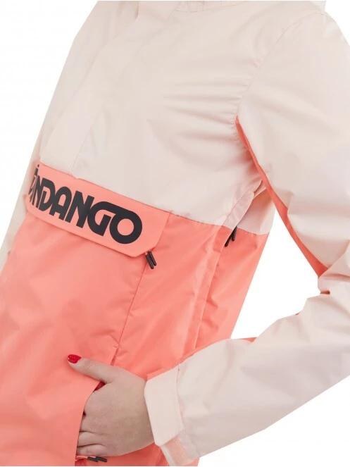 Fundango Betula Logo Anorak női esőkabát rózsaszín színben 5