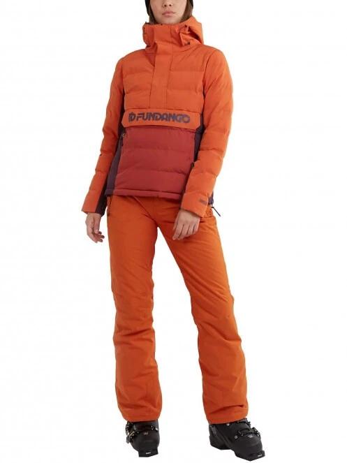 Fundango Everett Padded Anorak női steppelt síkabát narancssárga színben 5