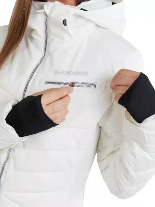 Fundango Punch Padded Jacket női steppelt síkabát fehér színben 5