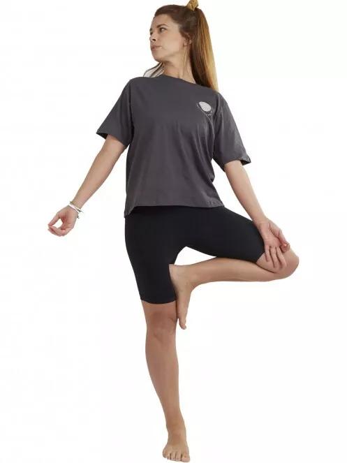 Fundango Estel High Rise Short női sport rövidnadrág fekete színben 5