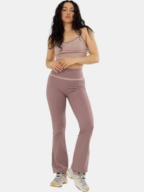 Fundango Flare Leggings női leggings barna színben 4