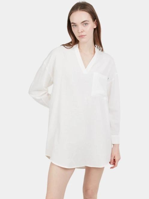 Fundango Athene Cover-up női hosszú ujjú ing fehér színben 2