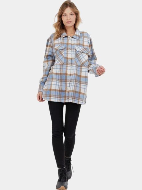 Fundango Ashley Shirt Jacket női ingkabát kék színben 5