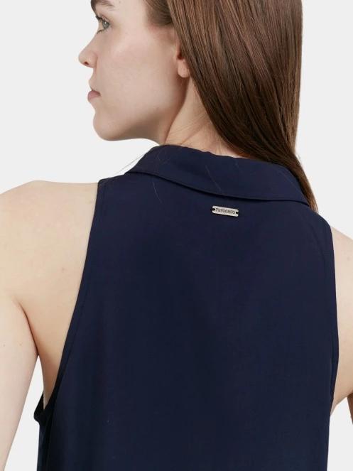 Fundango Myrto Sleeveless Shirt női blúz sötétkék színben 7