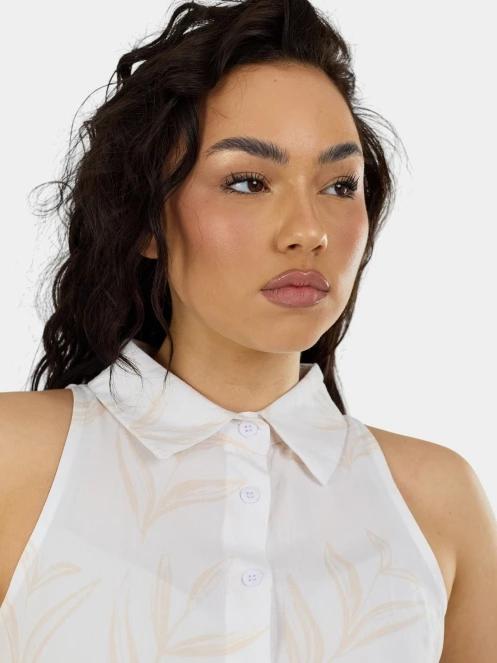 Fundango Myrto Sleeveless Shirt női ujjatlan póló homok színben 6
