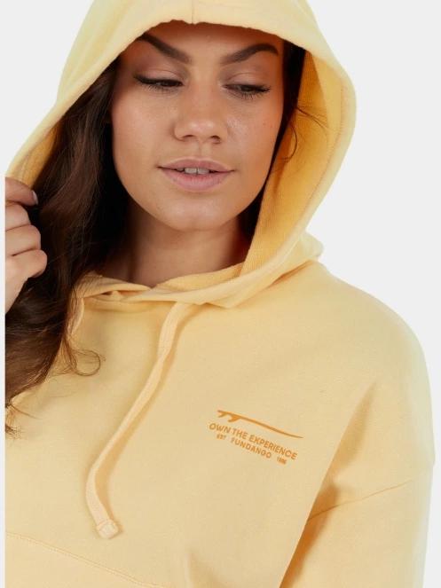 Fundango Lopez Sweatshirt női kapucnis pulóver sárga színben 6