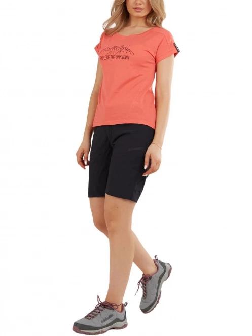 Fundango Atmos T-shirt női rövid ujjú póló narancssárga színben 4