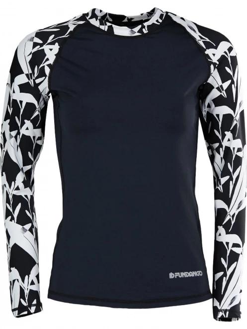 Fundango Joyce Long Sleeve Rashguard női hosszú ujjú lycra fekete színben 10