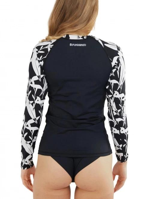 Fundango Joyce Long Sleeve Rashguard női hosszú ujjú lycra fekete színben 4