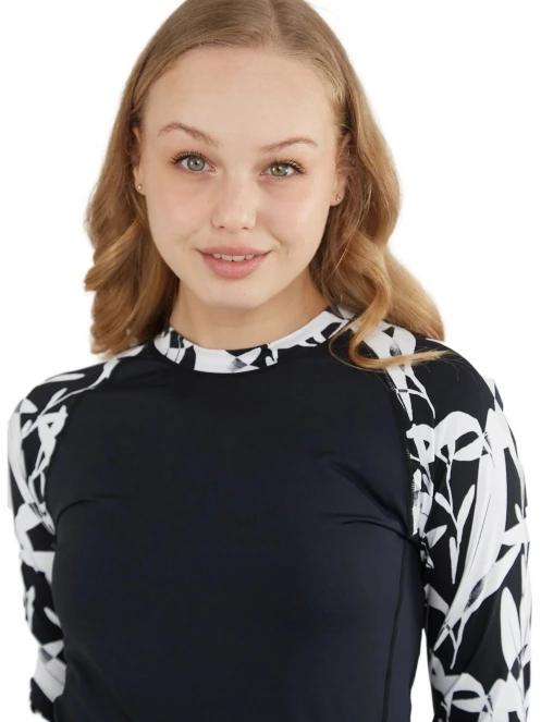 Fundango Joyce Long Sleeve Rashguard női hosszú ujjú lycra fekete színben 6