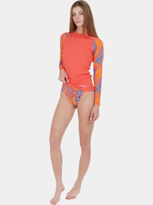 Fundango Joyce Long Sleeve Rashguard női hosszú ujjú lycra rózsaszín színben 5