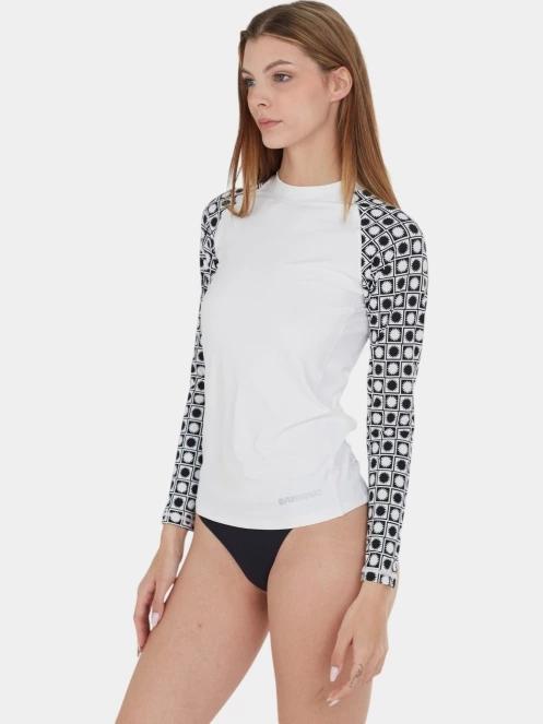 Fundango Joyce Long Sleeve Rashguard női hosszú ujjú lycra fehér színben 5