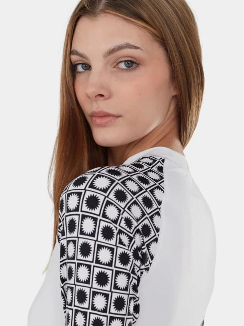 Fundango Joyce Long Sleeve Rashguard női hosszú ujjú lycra fehér színben 6