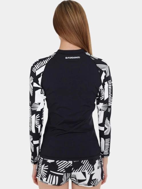 Fundango Joyce Long Sleeve Rashguard női hosszú ujjú lycra fekete színben 3