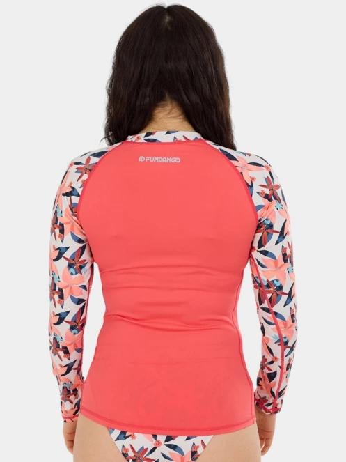 Fundango Joyce Long Sleeve Rashguard női hosszú ujjú lycra homok színben 3