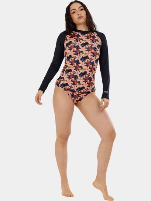 Fundango Joyce Long Sleeve Rashguard női hosszú ujjú lycra rózsaszín színben 5