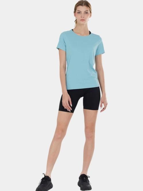 Fundango Hanabi T-shirt női rövid ujjú sport póló világoskék színben 4
