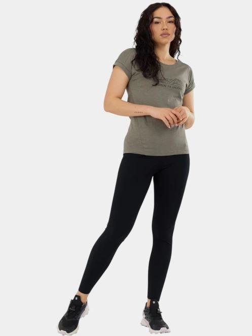 Fundango Lima II T-shirt női rövid ujjú póló oliva színben 4