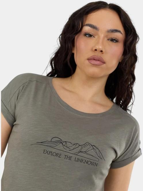 Fundango Lima II T-shirt női rövid ujjú póló oliva színben 6