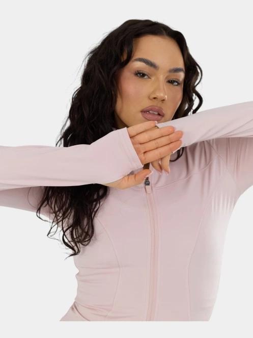 Fundango Flop Zip Up Top női hosszú ujjú sport póló rózsaszín színben 8
