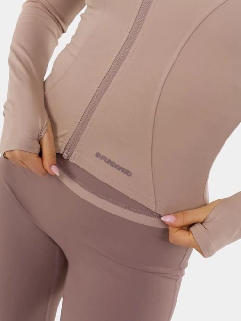 Fundango Flop Zip Up Top női hosszú ujjú sport póló rózsaszín színben 6