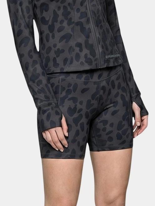 Fundango Flop Zip Up Top női hosszú ujjú sport póló fekete színben 5