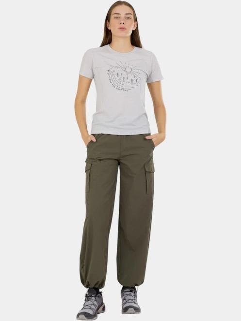 Fundango Reinga Merino T-shirt női aláöltöző felső szürke színben 4