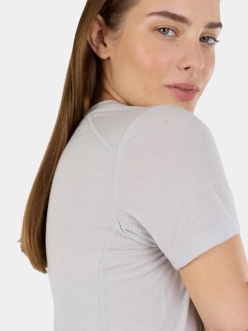 Fundango Reinga Merino T-shirt női aláöltöző felső szürke színben 5