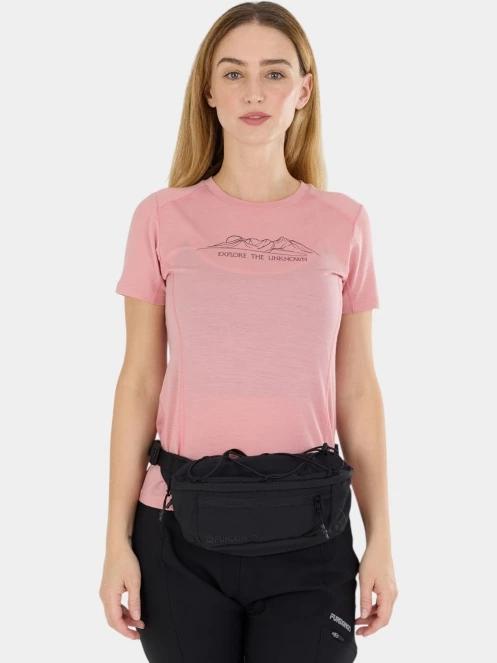 Fundango Reinga Merino T-shirt női aláöltöző felső rózsaszín színben 6