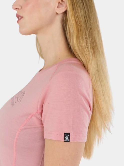 Fundango Reinga Merino T-shirt női aláöltöző felső rózsaszín színben 8