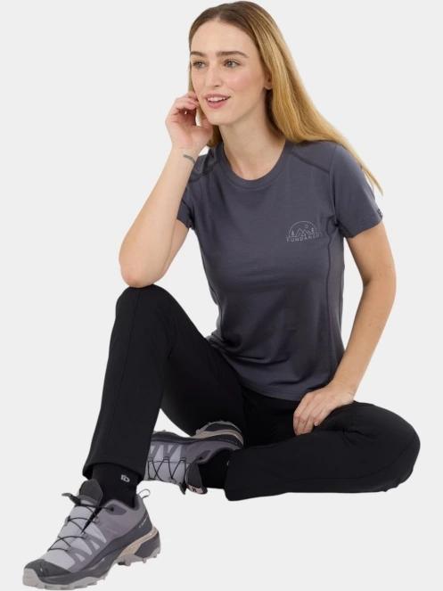 Fundango Reinga Merino T-shirt női aláöltöző felső kék színben 4