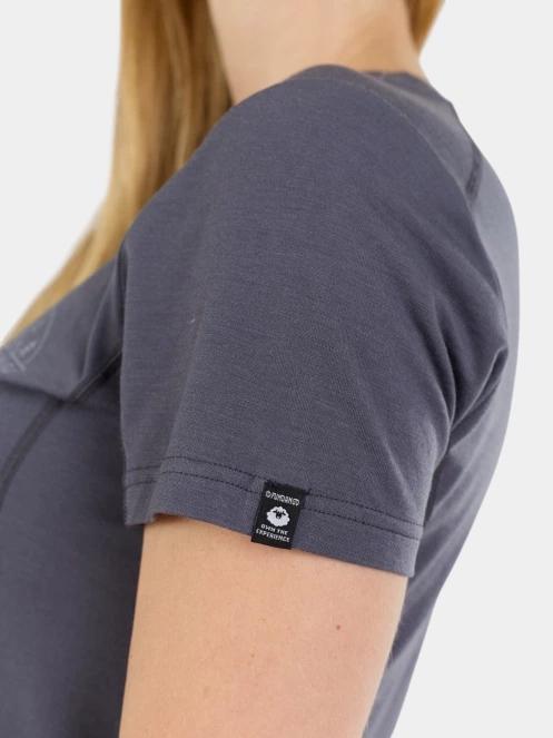 Fundango Reinga Merino T-shirt női aláöltöző felső kék színben 7