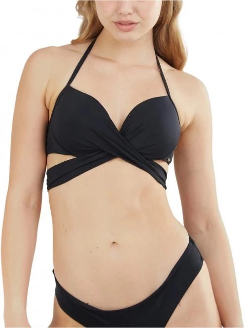 Fundango Lola Twisted Top női bikini felső fekete színben 2