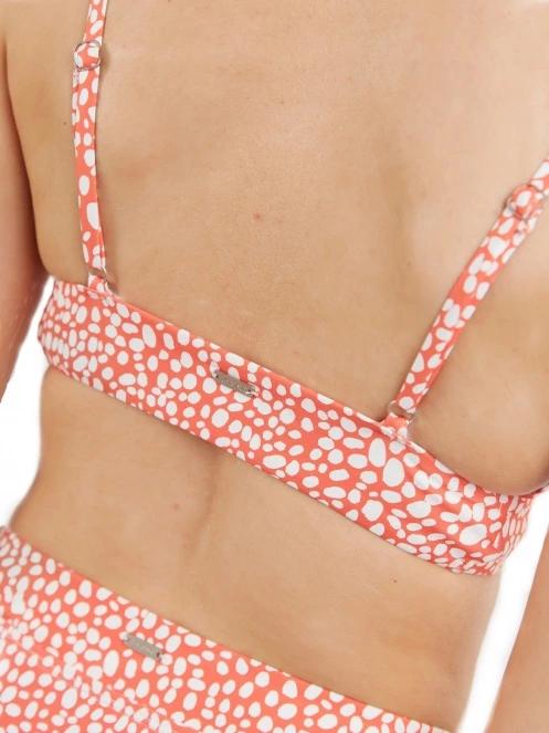 Fundango Sahara V-neck Cami Top női bikini felső piros színben 6