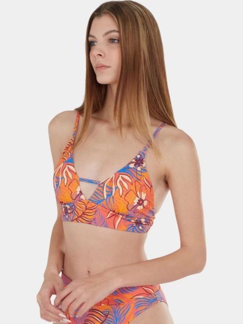 Fundango Sahara V-neck Cami Top női bikini felső rózsaszín színben 5