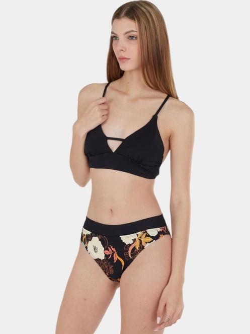 Fundango Sahara V-neck Cami Top női bikini felső fekete színben 2