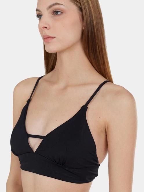Fundango Sahara V-neck Cami Top női bikini felső fekete színben 5